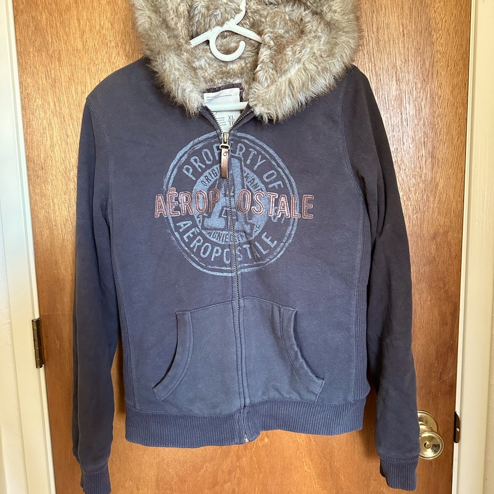 Aeropostale Fur lined Hoodie